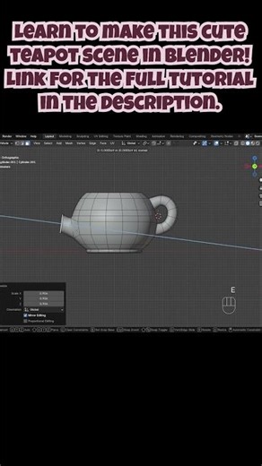 Making a teapot in blender looks impossible until you see this #blender3d #tutorial #shorts