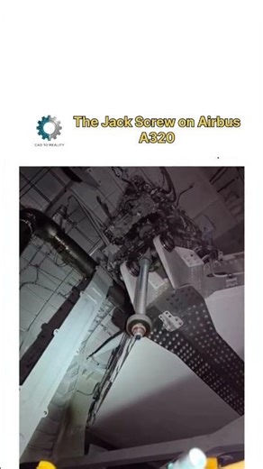 How an Airbus Trims Pitch! 🛫 (THSA Actuator Test) #shorts