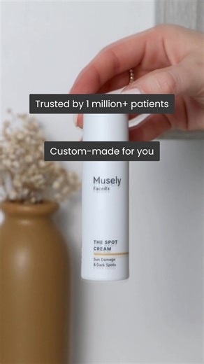 Fade dark spots, melasma, sun damage, age spots, and acne scars with clinically-proven ingredients in The Spot Cream ✨ Formulated by expert dermatologists, this prescription treatment delivers real results in just weeks! Getting started is easy - order 100% online in just 3 minutes at Musely.com 📲 | Musely