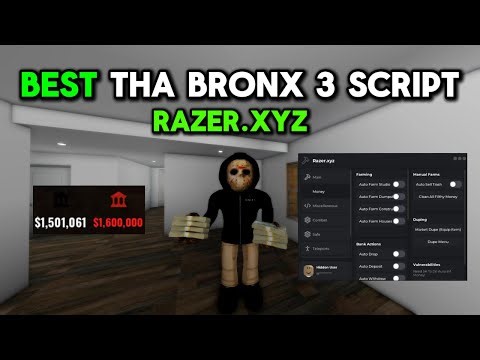 🔥 NEW BEST Tha Bronx 3 Script ( Unlimited Cash / Dupe / & MORE!) - Razor.xyz