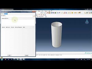 FEA in abaqus: buckling and post buckling analysis of cylinder (part 1)