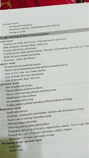 fundamental of nursing# gnm first year syllabus ##