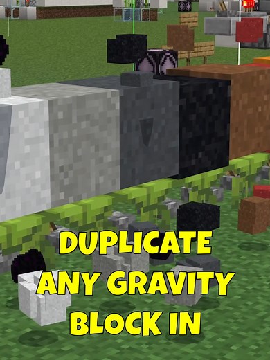 Easy Gravity Block Farm for Minecraft Bedrock