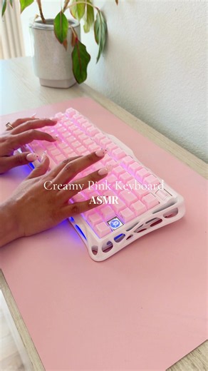 Creamy Pink Keyboard ASMR — Best-Sounding Keyboard