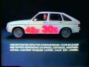 1982 Chevrolet Chevette commercial