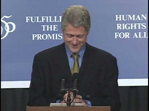 President Clinton at 50th Anniversary of Universal Declaration of Human Rights (1997)