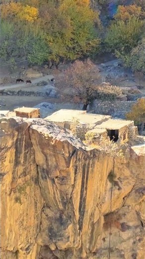Discovered stone houses in dangerous place | Hard village life in northern Pakistan #nature #explore