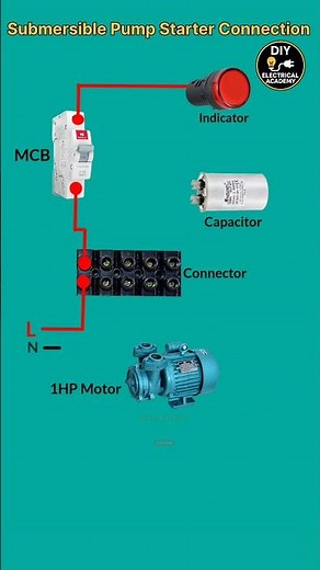 Single Phase Submersible Pump Wiring Connection | Starter, Capacitor & Control Panel Explained