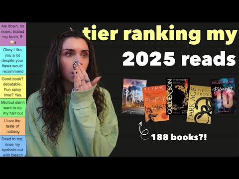 tier ranking every book I read in 2025 ⭐️📚 | 188 books!!