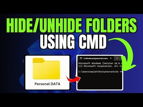 How to Hide/ Unhide Folder Using CMD in Windows 10/11