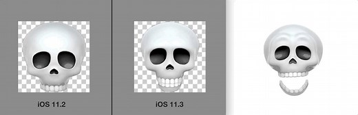 2.7K views · 70 reactions | Skull is a new Animoji in iOS 11.3 which means the skull emoji () gets a bottom row of teeth for the first time | Emojipedia | Facebook