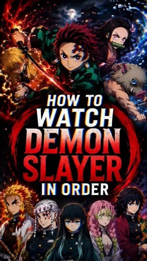 How to Watch Demon Slayer in order #magic #youtubeshorts #viral #shorts #demonslayer #viralshorts