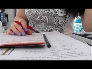 Studying Physics - No Talking - ASMR