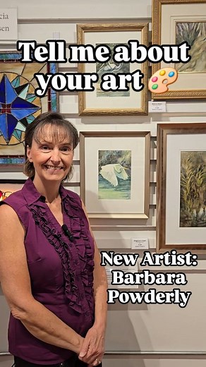 🎨 Meet Barbara Powderly, one of the newest artists to join the ranks here at ArtWorks DeLand! 🌟 Barbara is an incredibly talented watercolor artist who brings a wealth of knowledge, creativity, and heart to our community. Our artists have loved welcoming her into the fold (and picking her brain while talking shop!). 🎥 Tune in to hear Barbara share a bit about her process and watch as she brings her beautiful watercolor creations to life. 💧✨ #ArtWorksDeLand #LocalArtist #WatercolorArt #Downto