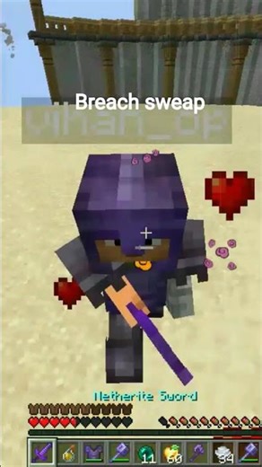 mace breach swap #minecraft#viral#gaming#explore#mojang#short