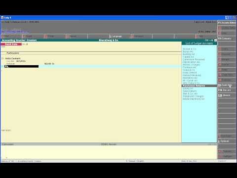 8. Creating Journal Vouchers in tally