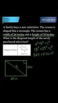 Test Prep: Apply the Pythagorean Theorem to Solve Real-World Problems (8th Grade Math) | 8.G.B.7