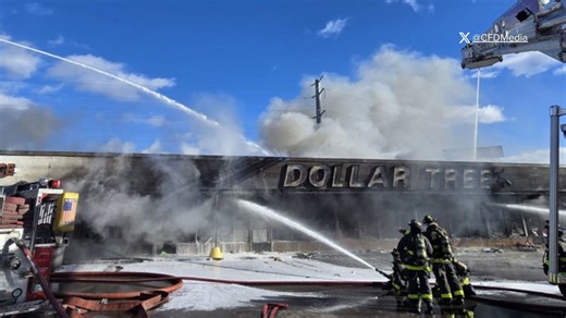 Chicago firefighters tackle Dollar Tree fire on Thanksgiving in Little Village