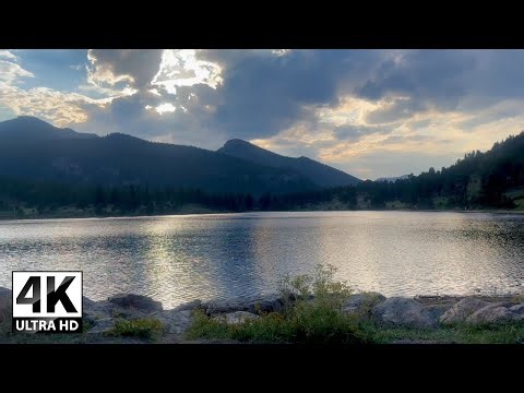 Estes Park, Colorado 🏔️ 3 Hours of Relaxing Ambient Nature Sounds | Beautiful 4K Nature Video