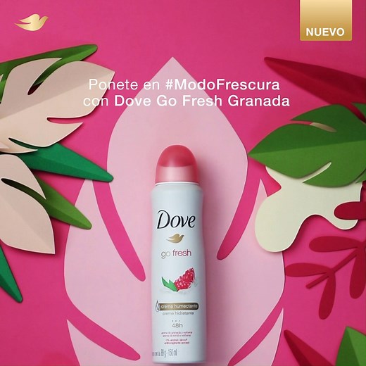 #ModoFrescura. Con el nuevo Antitranspirante Dove Go Fresh Granada y Verbena sentite protegida, cuidada y fresca todo el día | Dove