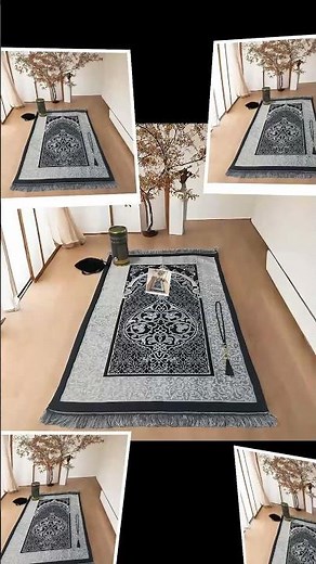 Muslim Prayer Rug and Prayer Beads with Gift Box