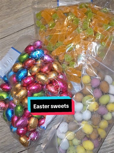 All your Easter sweets covered! The carrot jellies are super cute too! #easter #sweets #jellies #chocolate #candy