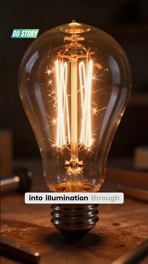 How a Lightbulb Glows — Heat vs LED in 30s #science #physics #light #LED #energy