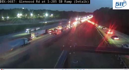 UPDATE: Crews setting up left lane roadwork