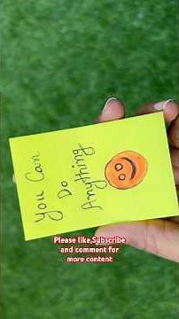 Cute DIY Sticky Notes Decoration 💛 Quote Writing Ideas for Daily Motivation