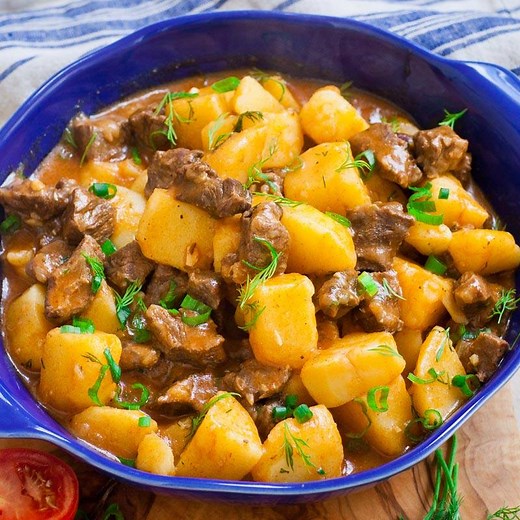 {NEW VIDEO} Жаркое, aka 'Stewed Beef and Potatoes' - one of my favorite Ukrainian recipes! One-pan, delicious recipe! Link: http://bit.ly/stewedbeef | Tatyana's Everyday Food