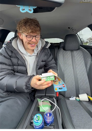 Candle lit car date with a Lego lion | candle lit in car
