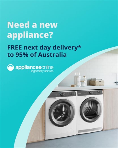 Need a new appliance? Skip the queues and traffic, and enjoy our legendary service with FREE, next day delivery*! | Appliances Online Australia | Facebook