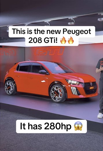 The hottest small EV on sale yet! Who’s taking this over an Alpine A290? #peugeot #208 #208gti #hothatch #ev #newcar #electriccar #cartok