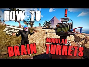 How to DRAIN New MODULAR Turrets EASILY! Ammo combo's & more | RUST