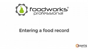 Entering a food record