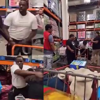This happened today at Costco, Sunset Brooklyn, NY. Over a shopping cart 🛒 They left before the cops came. The guy who was punched was left on the floor bleeding a lot. The witness stated: It happened with the cart you see in the video. The hispanic people originally had it with their waters till the other people came and moved their stuff and started putting their own. They had their own cart and still wanted the other because they saw it there. Even though the hispanic people had their stuff 
