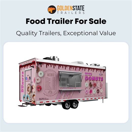 Kickstart your culinary dream! 💡 Get a custom-built food trailer designed for success. Easy, affordable & professional - start cooking with confidence today! | Golden State Trailers
