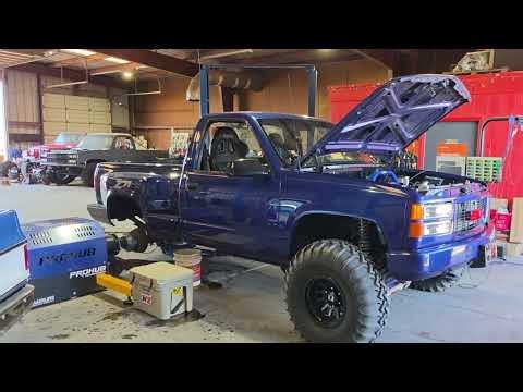 845 WHP Supercharged OBS GMC Sand Drag Truck Dyno Pull