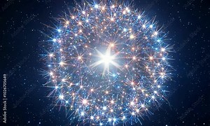 Close-up shot with star cluster details: The camera starts by focusing on a dense star cluster, capturing the intricate details and colors of the stars, then pulls back to show the cluster’s position Stock Video