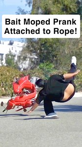 267K views · 74K reactions | Bait moped prank attached to rope! #Prank #FunnyPranks #PrankVideo #BaitPrank #Prankster #FunnyVideos #Comedy #Viral #InstantKarma #PrankWars | Twinztv | Facebook