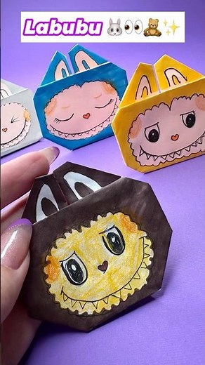 Labubu Origami 🐰✨ Kawaii PaperToy DIY !