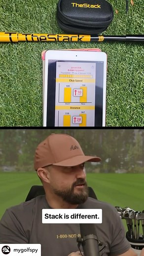 Repost from• @mygolfspy “🗣️: What’s the best training aid in golf? @thestacksystem next question.” #thestacksystem | The Stack System