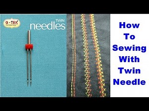 डबल नीडल डेमो , Double Needle ,Twin Needle for Usha , Singer , Brother Sewing machine