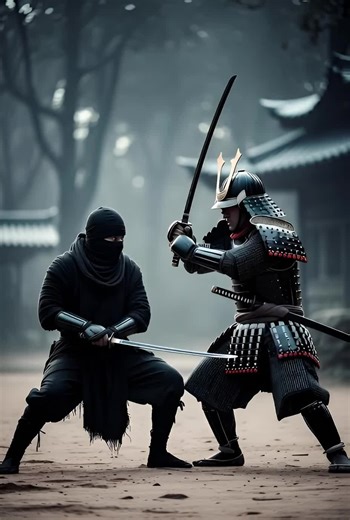 Ninja vs Samurai-Old Japan #ninja #samurai #japan #shorts #battle