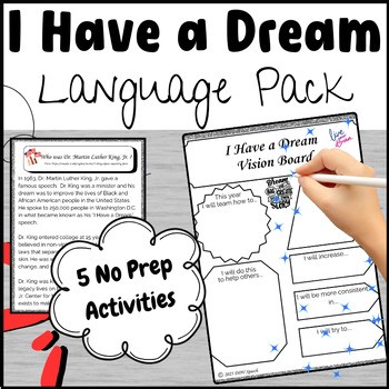 Martin Luther King Jr MLK Day Reading Comprehension Vocabulary Worksheets