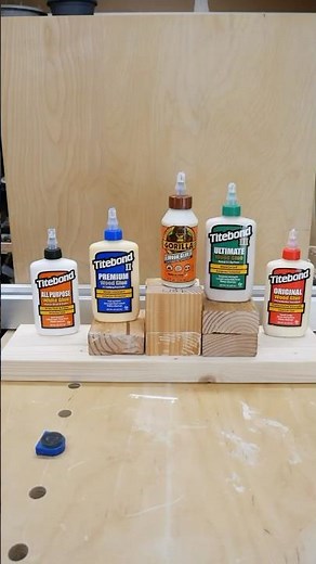 I tested 5 glues to find out which wood glue strongest! #Woodworking #Titebond #GorillaGlue