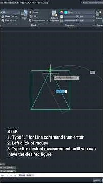 HOW TO DRAW A LINE & MOVE A FIGURE IN AUTOCAD FOR BEGINNERS #autocad #autocadtutorial #tutorial