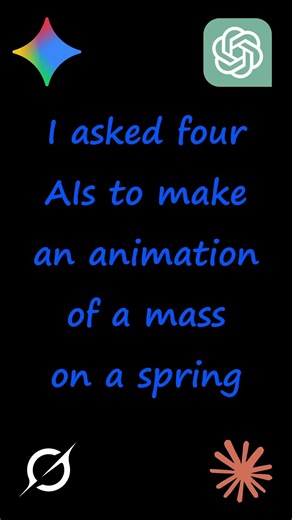 Mass on a spring #ai #physics