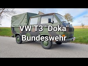 VW T3 "Doka" Bundeswehr, Restauriert, Walk Around and Drive, German Army Truck, Volkswagen,