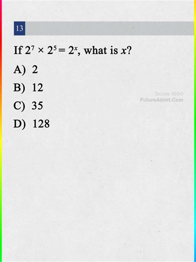 This exponent trick will SAVE your SAT score #satprep #digitalsat #satstrategies #satmath #satreading